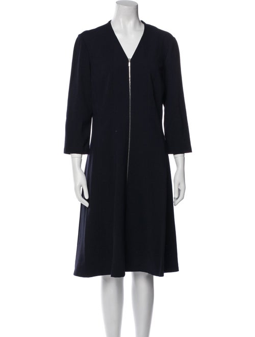 Lafayette 148 V-Neck Knee-Length Dress