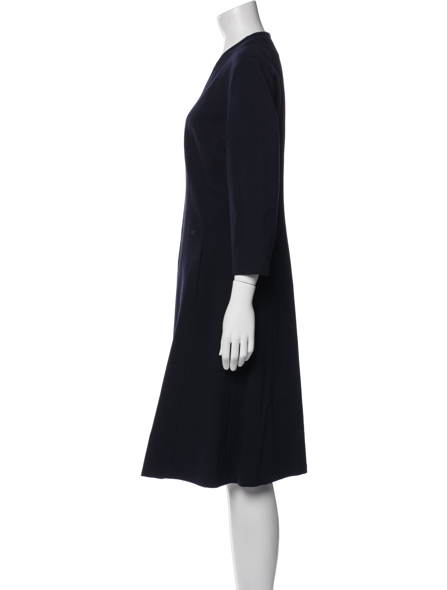 Lafayette 148 V-Neck Knee-Length Dress