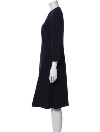 Lafayette 148 V-Neck Knee-Length Dress