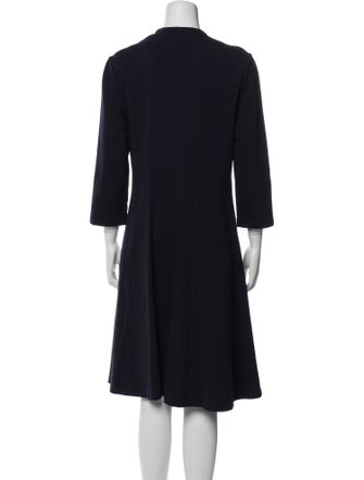 Lafayette 148 V-Neck Knee-Length Dress
