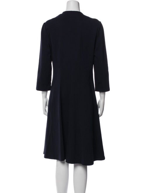 Lafayette 148 V-Neck Knee-Length Dress