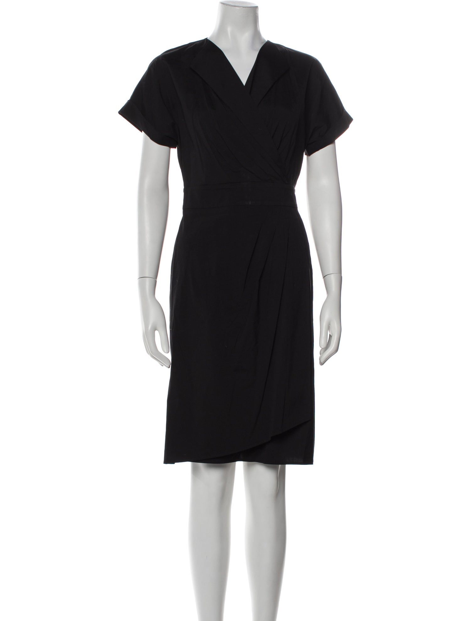 Lafayette 148 V-Neck Knee-Length Dress