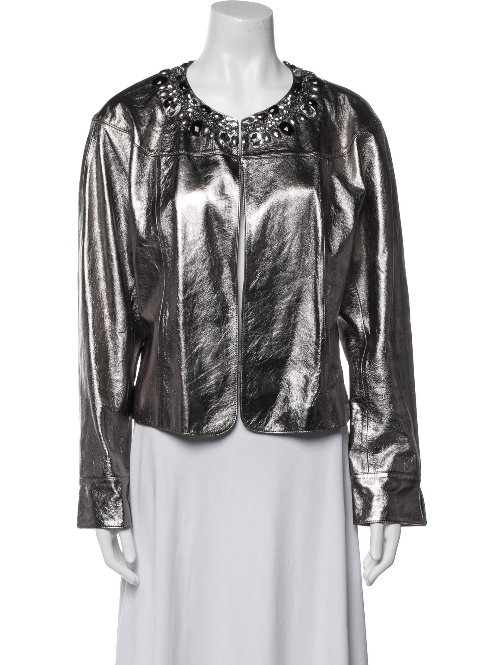 Lafayette 148 Leather Evening Jacket