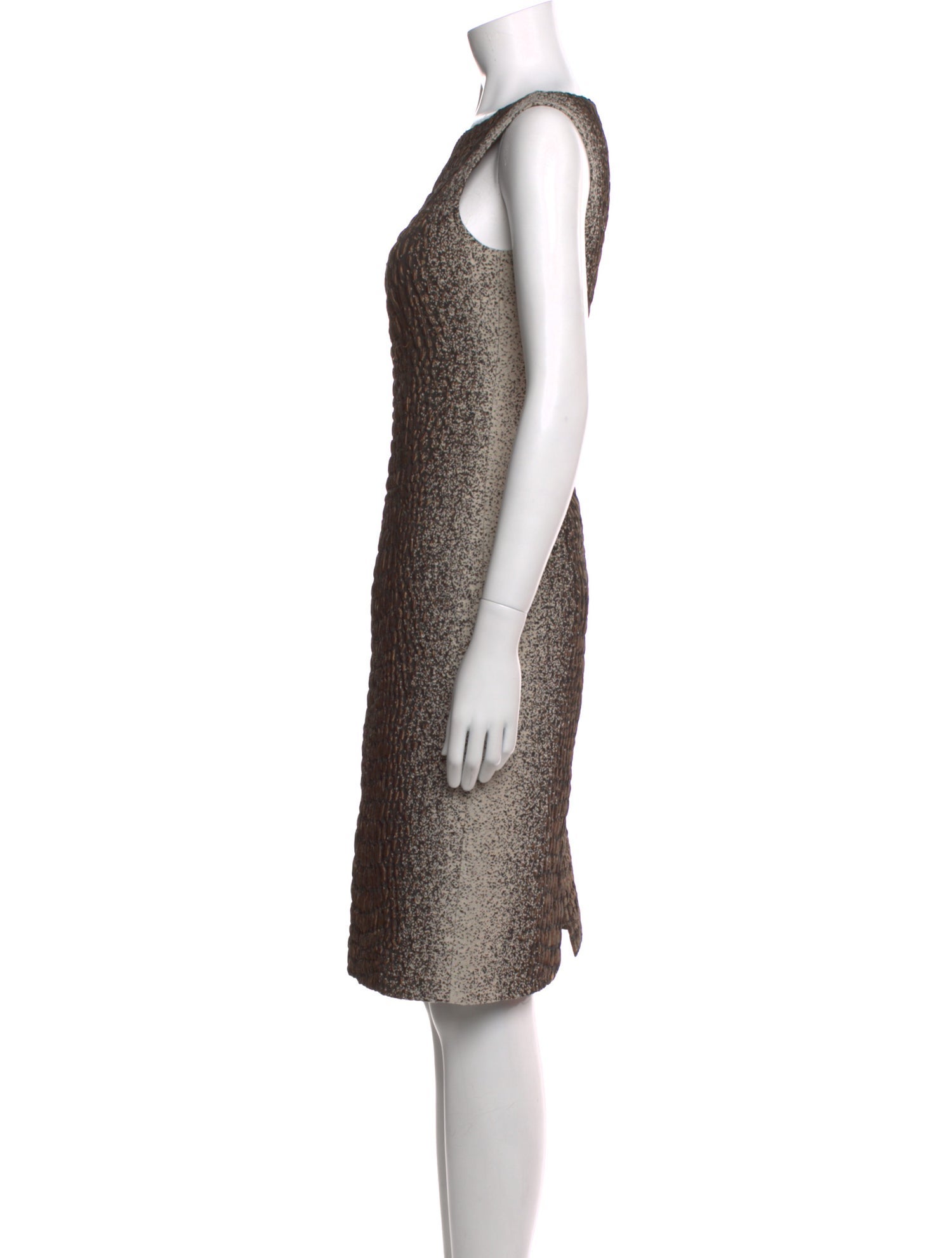 Lafayette 148 Bateau Neckline Knee-Length Dress