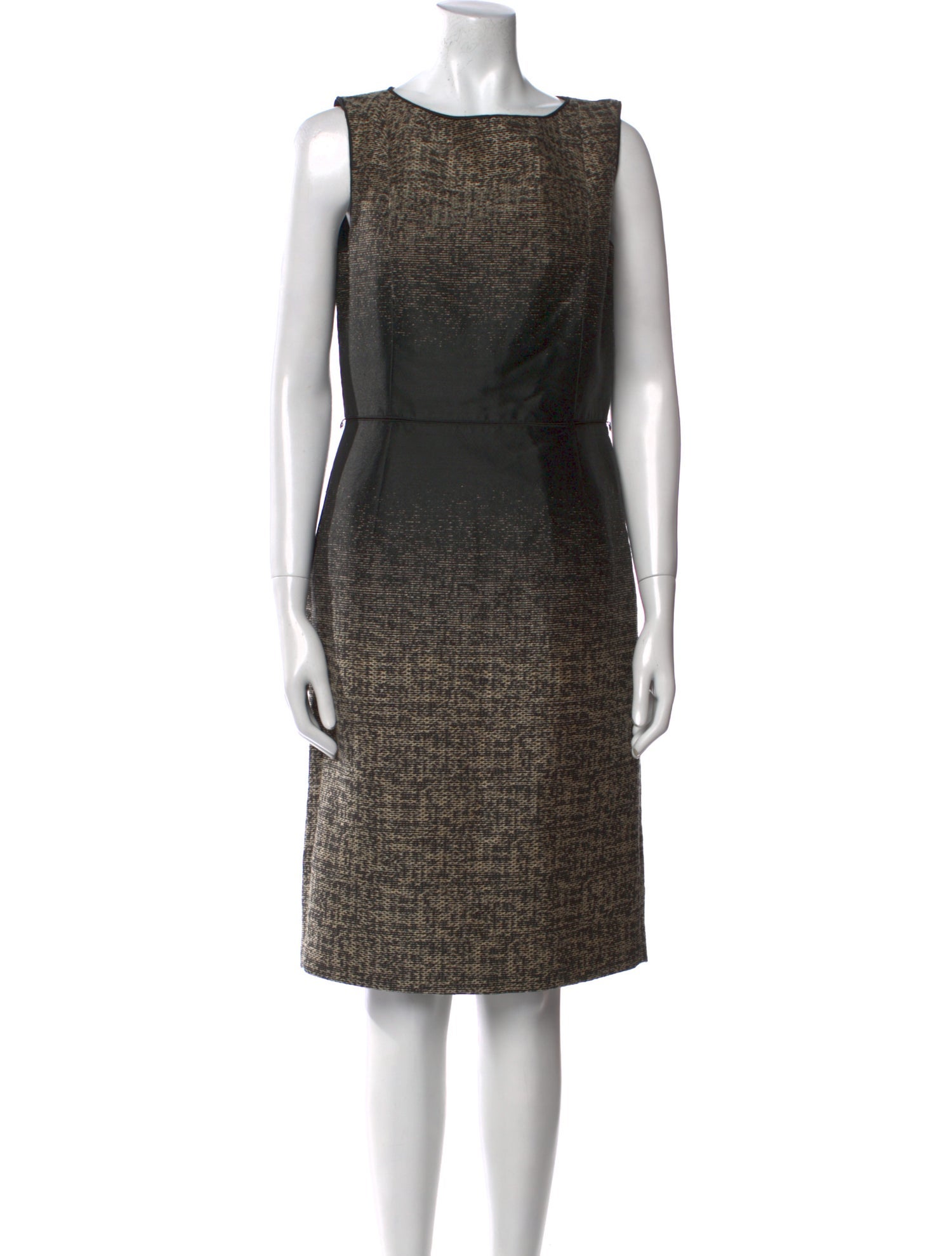 Lafayette 148 Bateau Neckline Knee-Length Dress