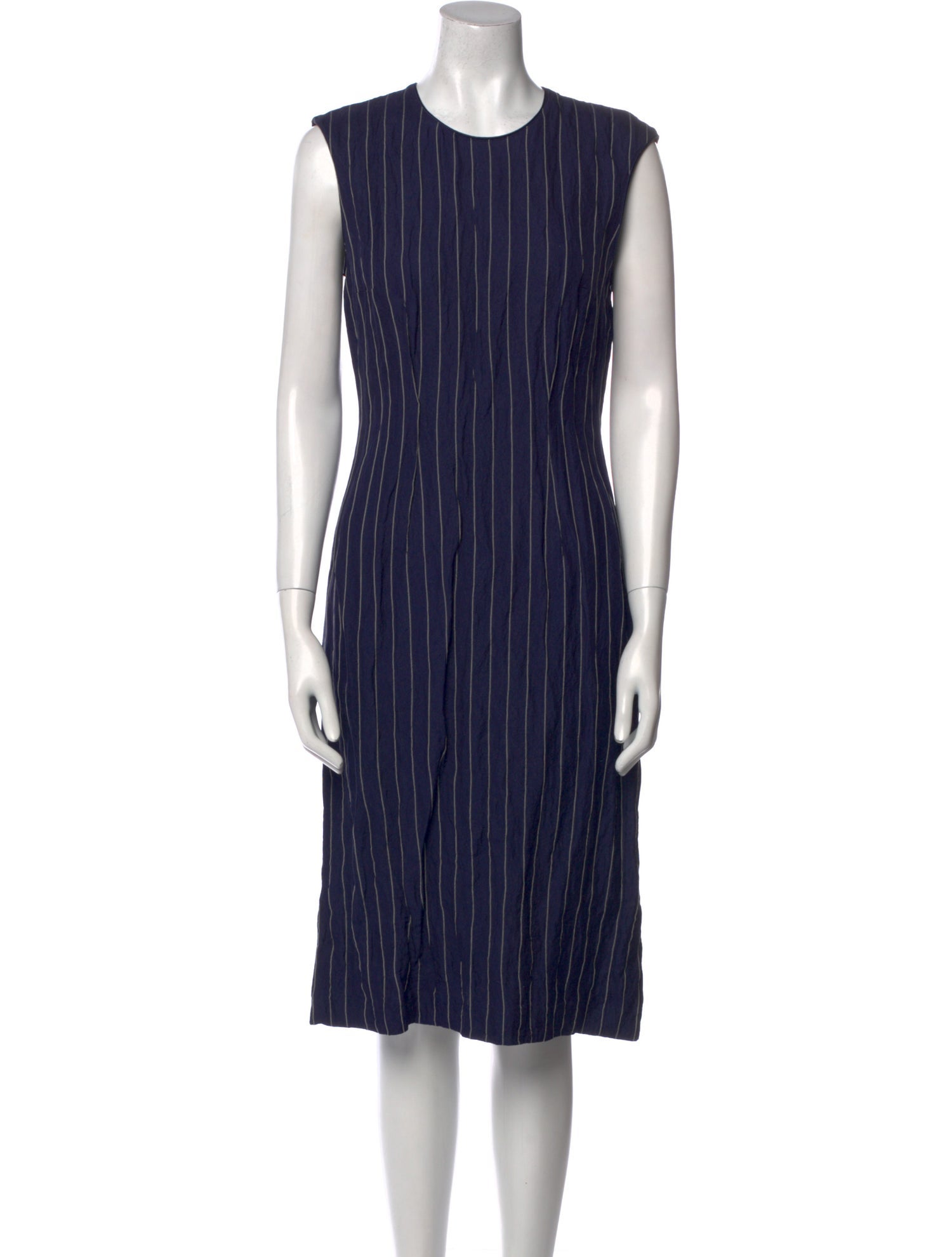 Lafayette 148 Striped Midi Length Dress