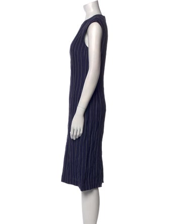 Lafayette 148 Striped Midi Length Dress