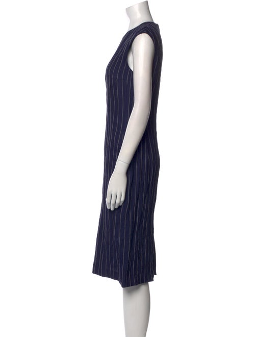 Lafayette 148 Striped Midi Length Dress