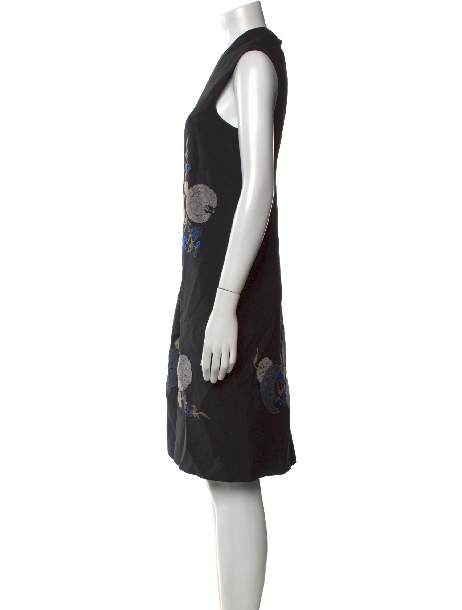 Lafayette 148 Floral Print Knee-Length Dress