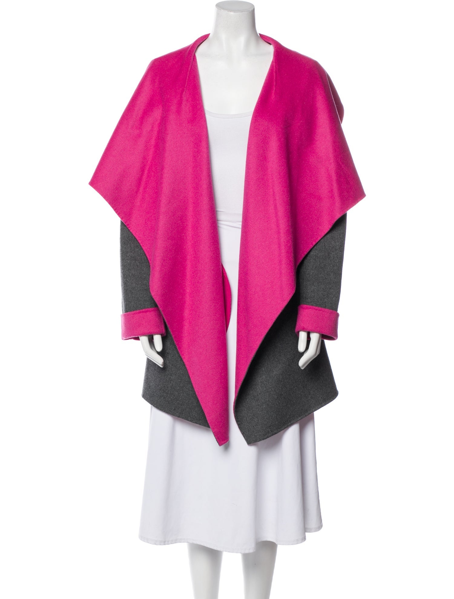 Lafayette 148 Wool Colorblock Pattern Coat