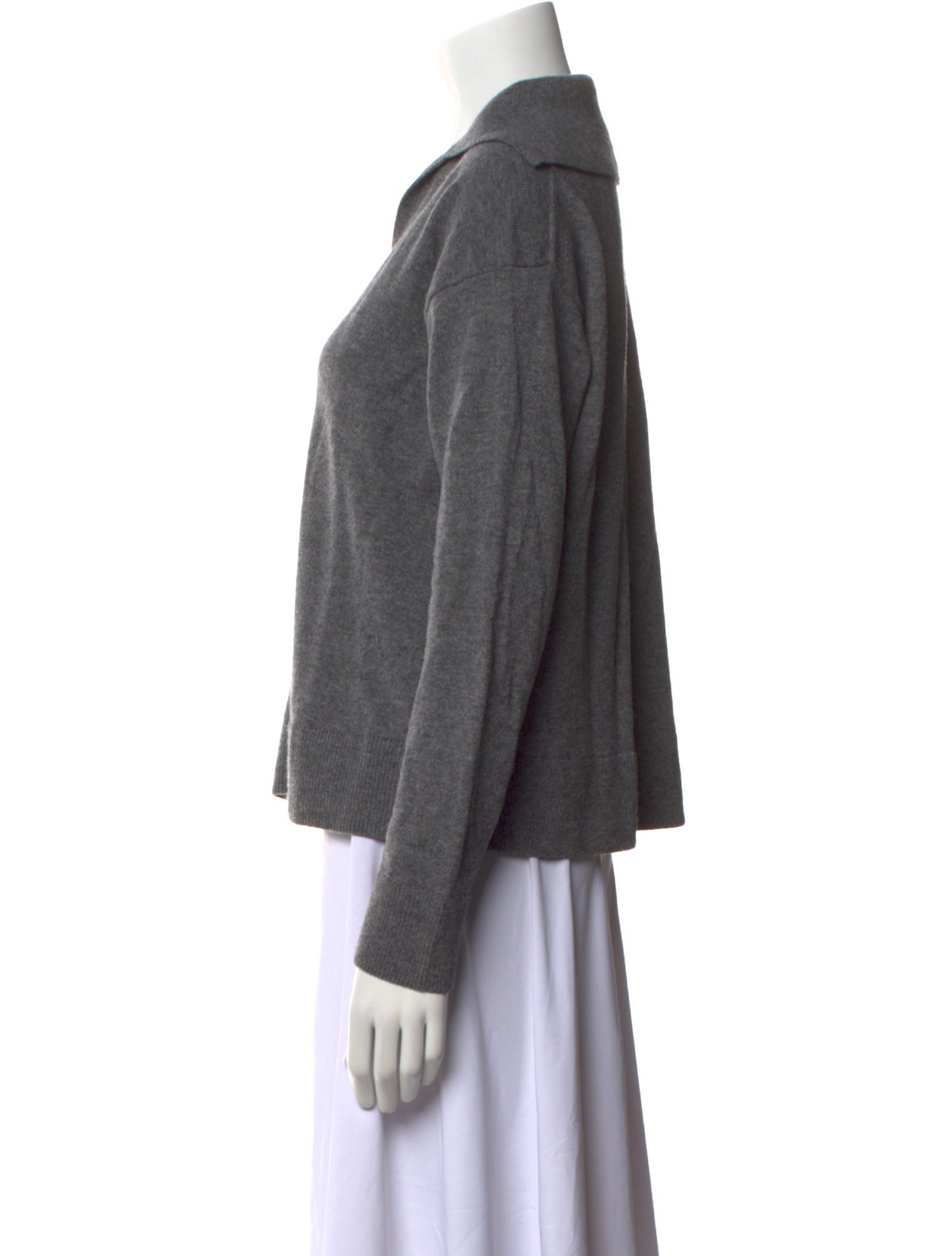 Lafayette 148 Wool V-Neck Sweater