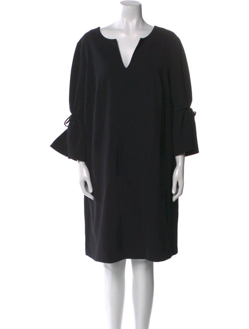 Lafayette 148 V-Neck Knee-Length Dress