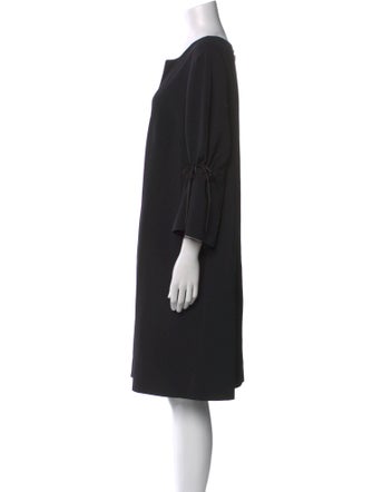 Lafayette 148 V-Neck Knee-Length Dress