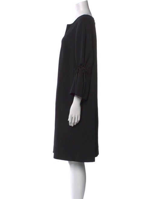 Lafayette 148 V-Neck Knee-Length Dress