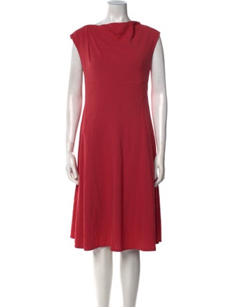 Lafayette 148 Bateau Neckline Knee-Length Dress