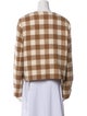 Lafayette 148 Wool Plaid Print Jacket