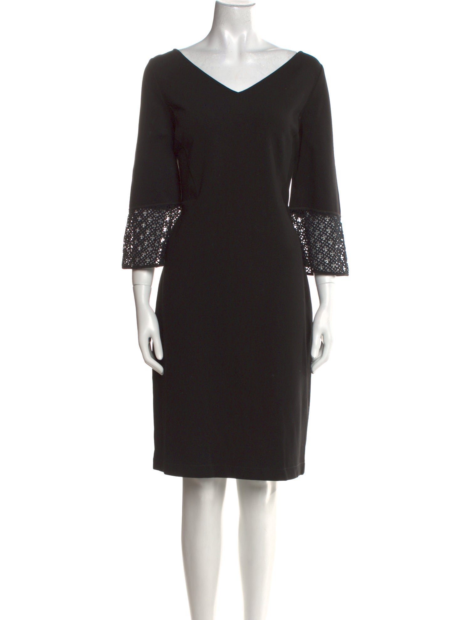 Lafayette 148 V-Neck Knee-Length Dress