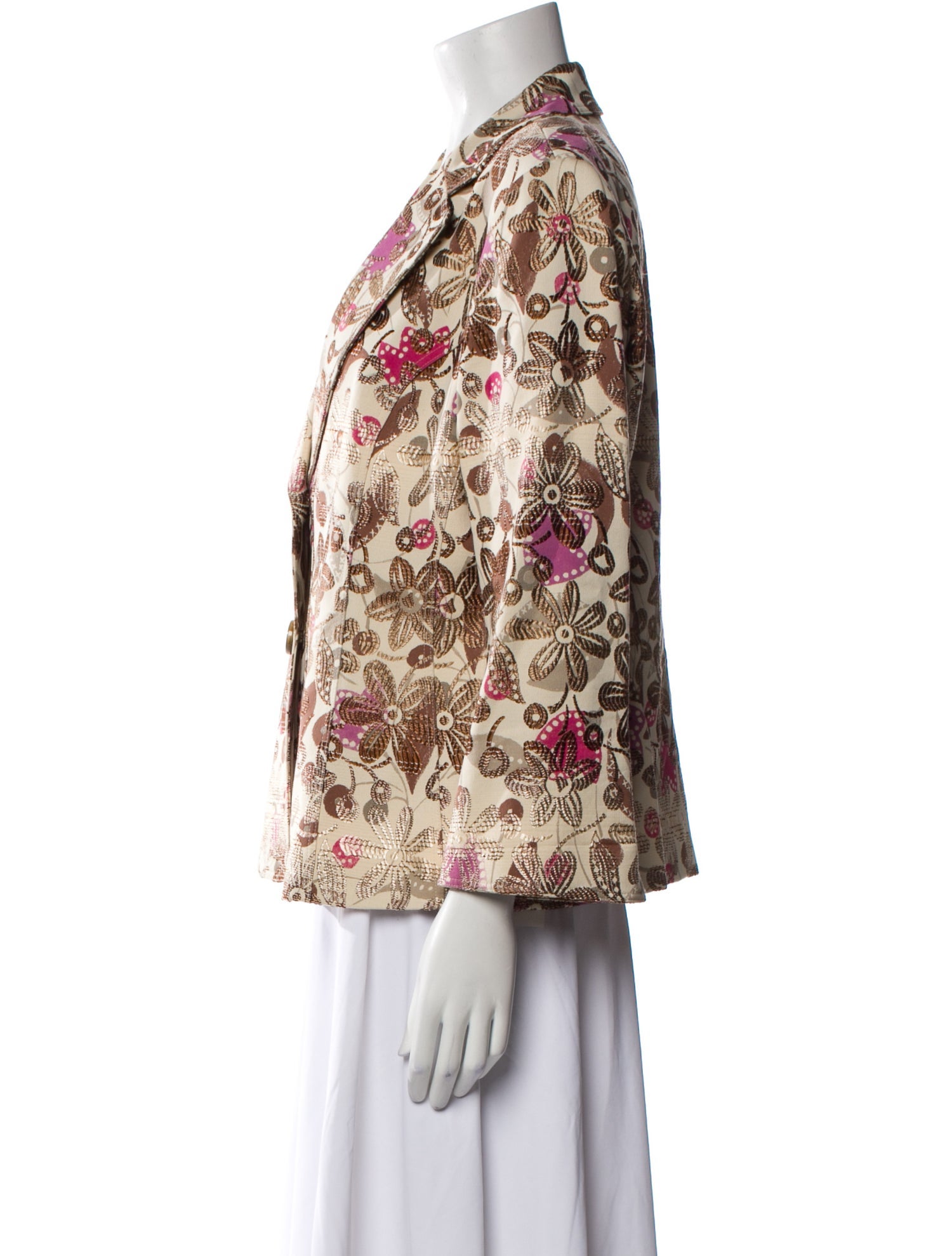 Lafayette 148 Floral Print Blazer