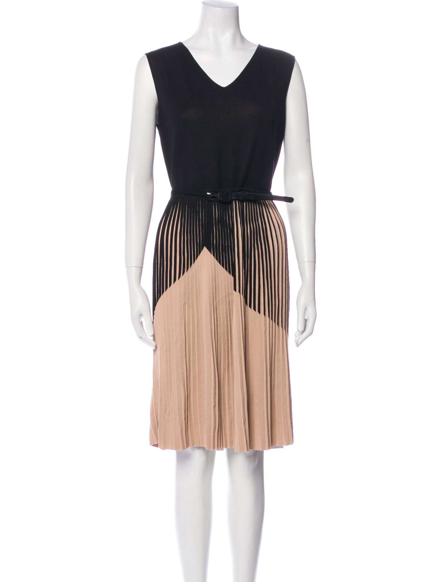 Lafayette 148 Striped Knee-Length Dress