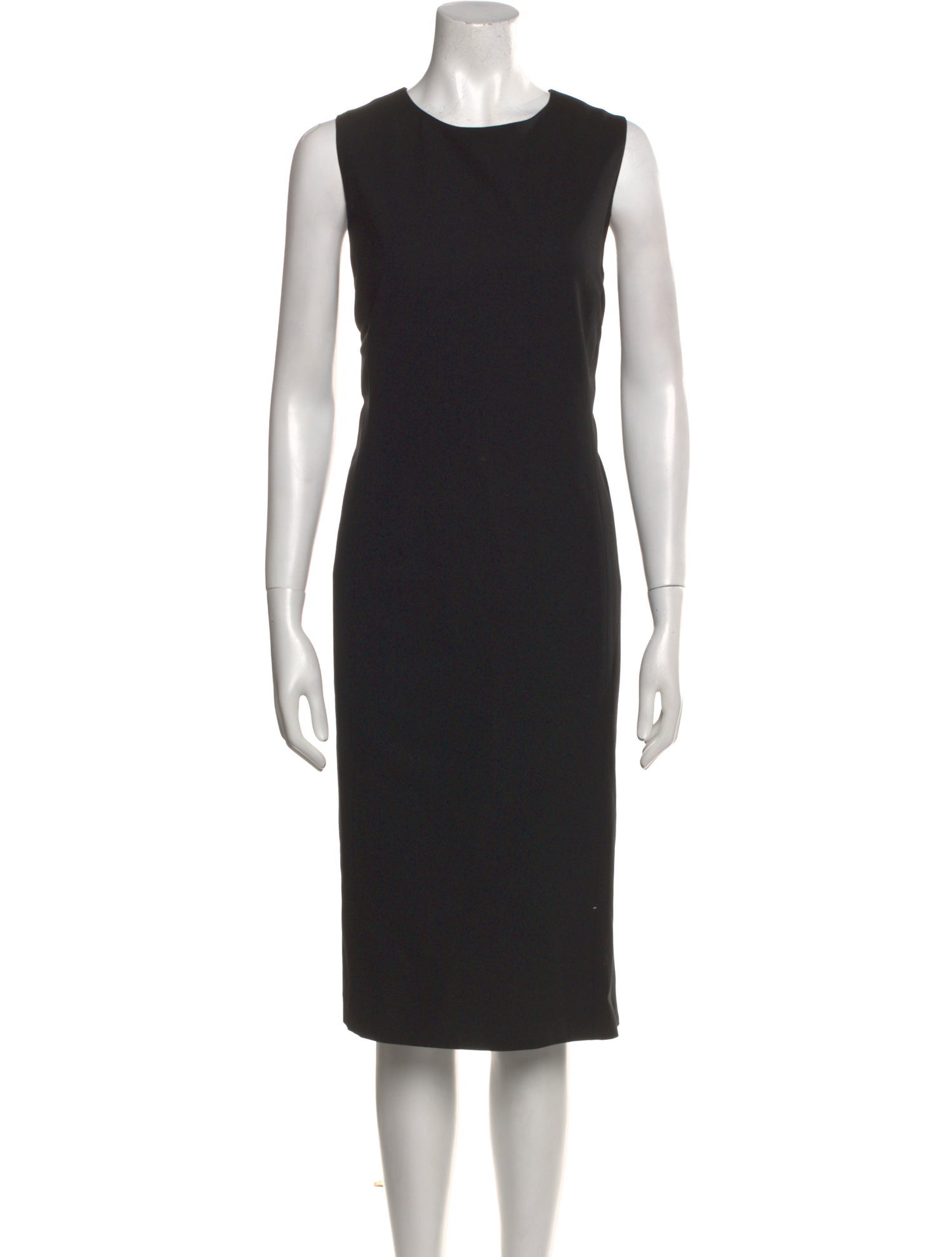 Lafayette 148 Crew Neck Midi Length Dress