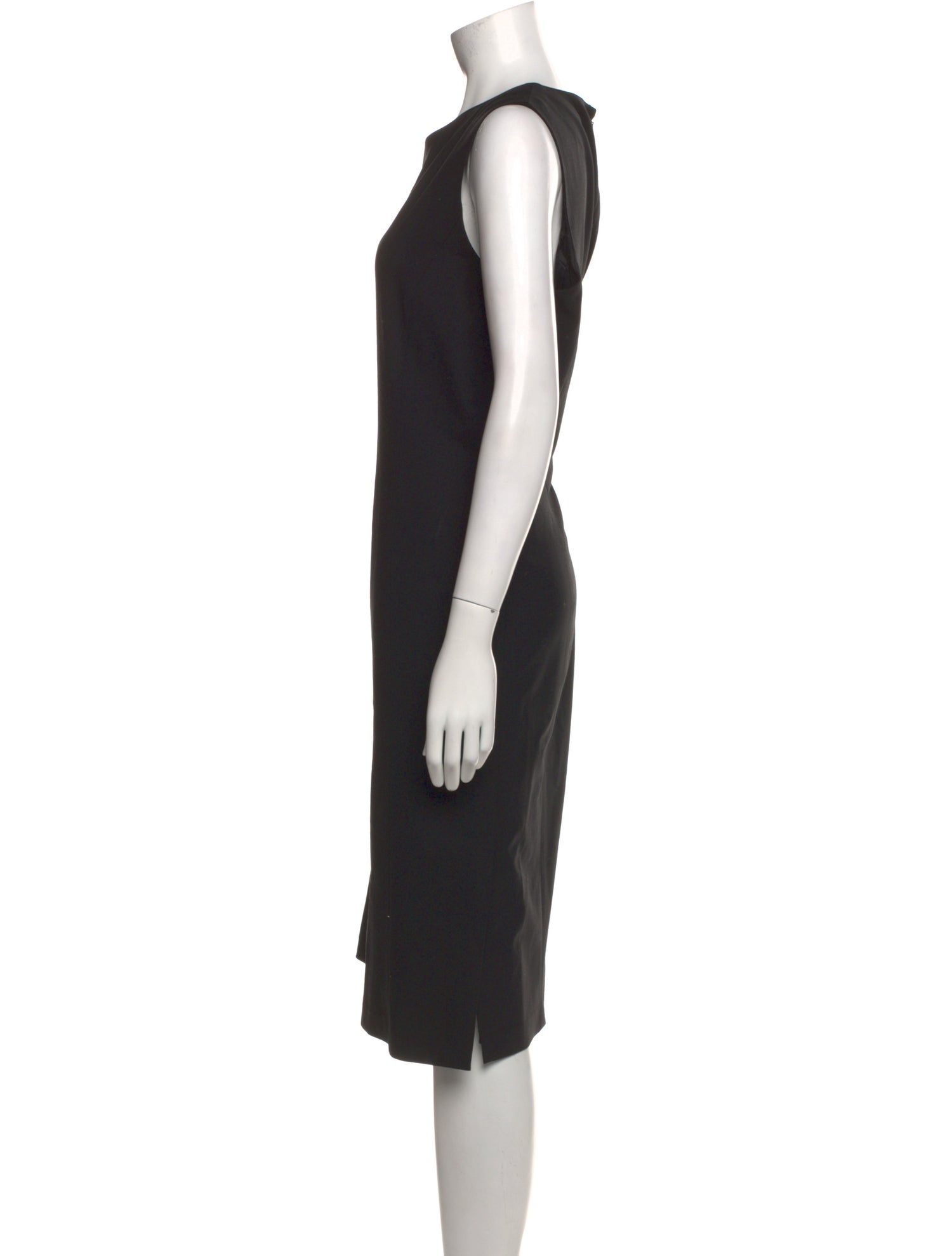 Lafayette 148 Crew Neck Midi Length Dress