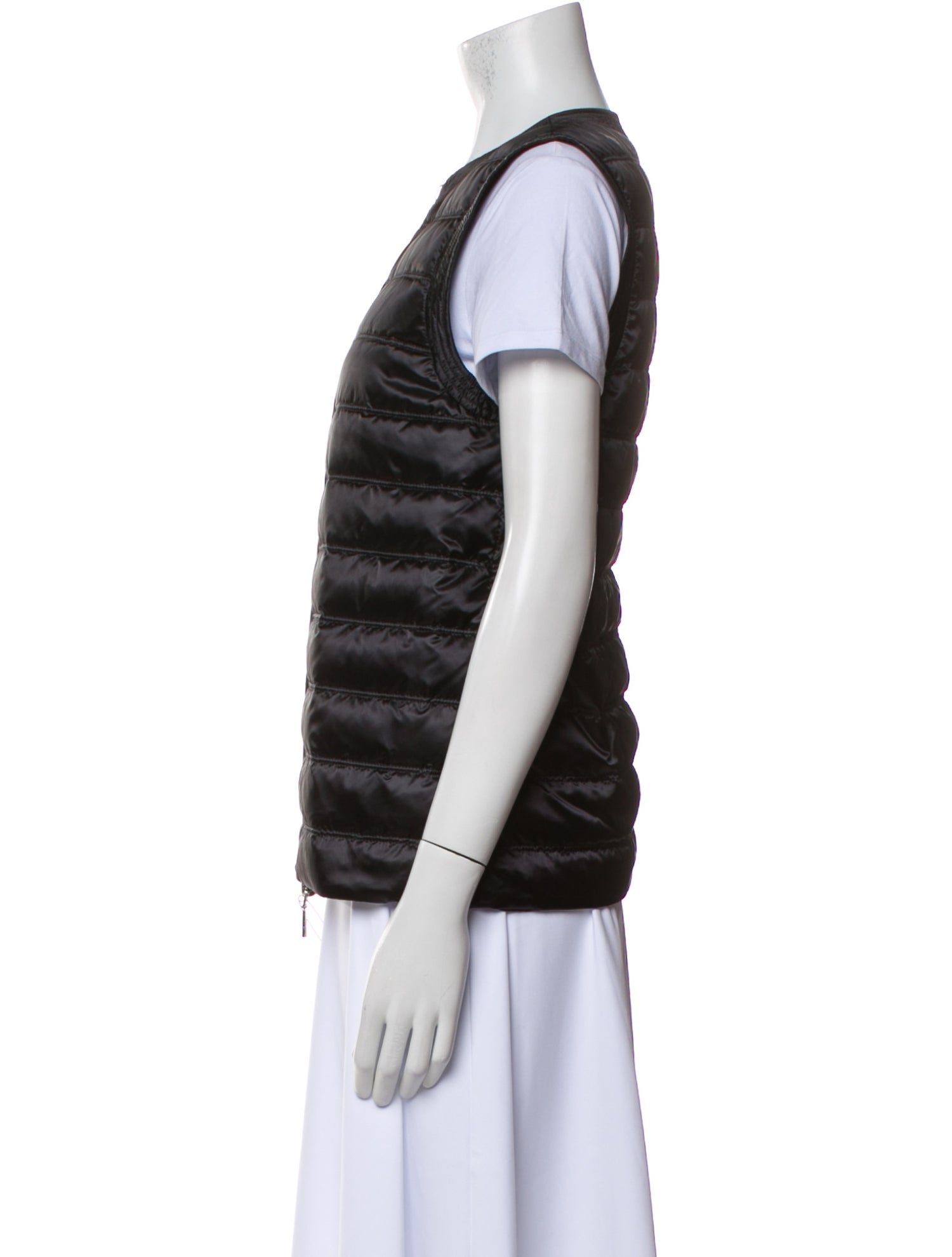 Lafayette 148 Nylon Striped Down Jacket