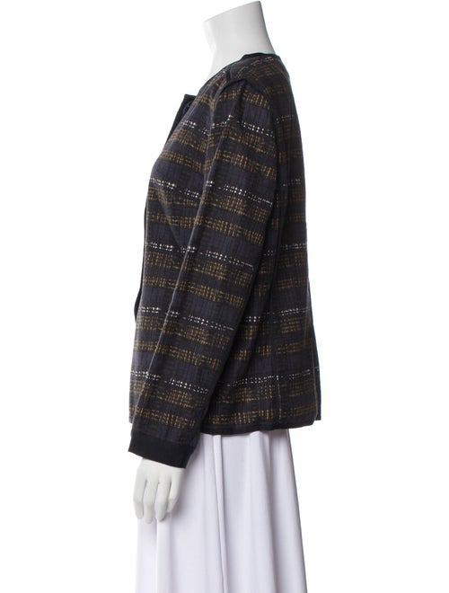Lafayette 148 Plaid Print Evening Jacket