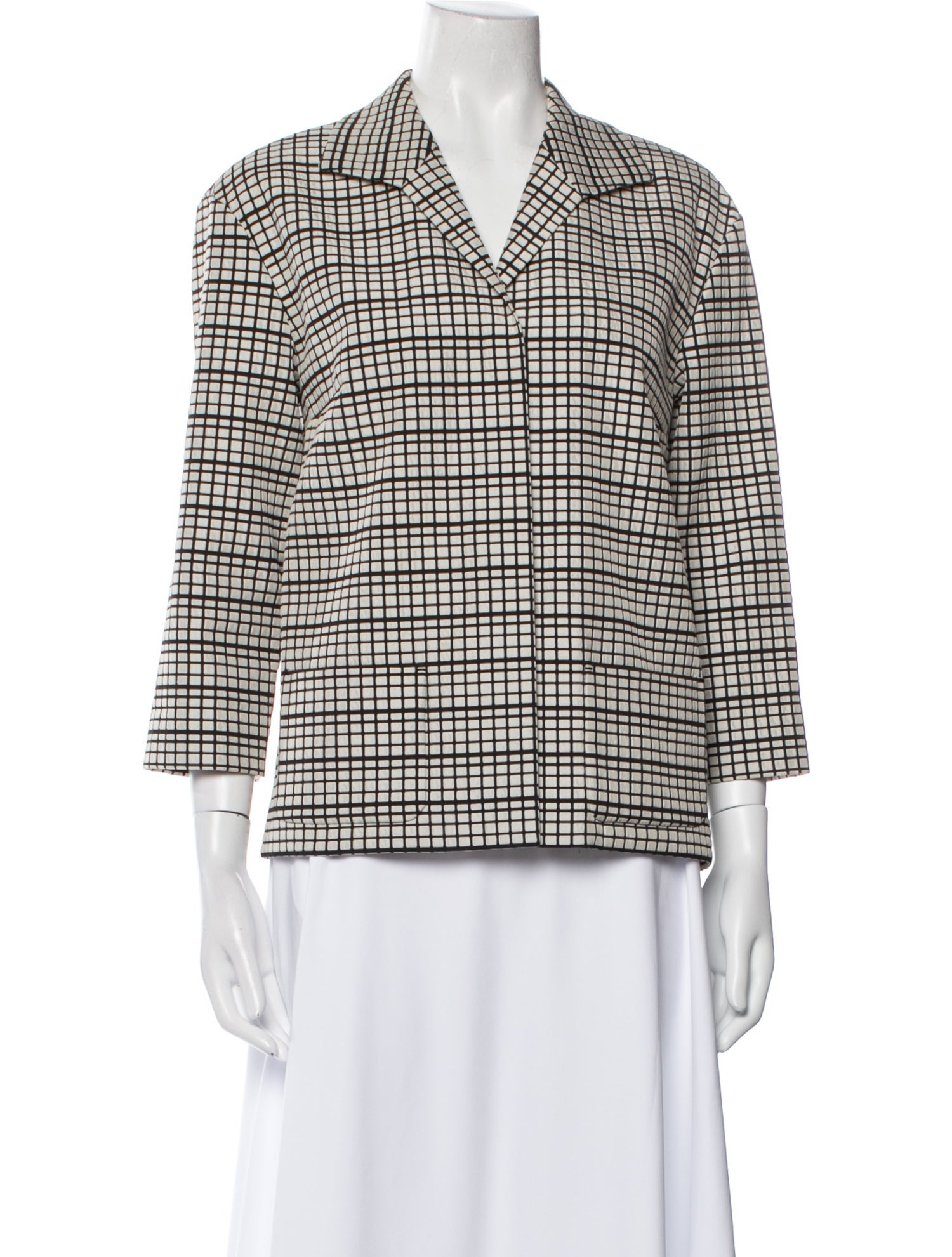 Lafayette 148 Plaid Print Blazer