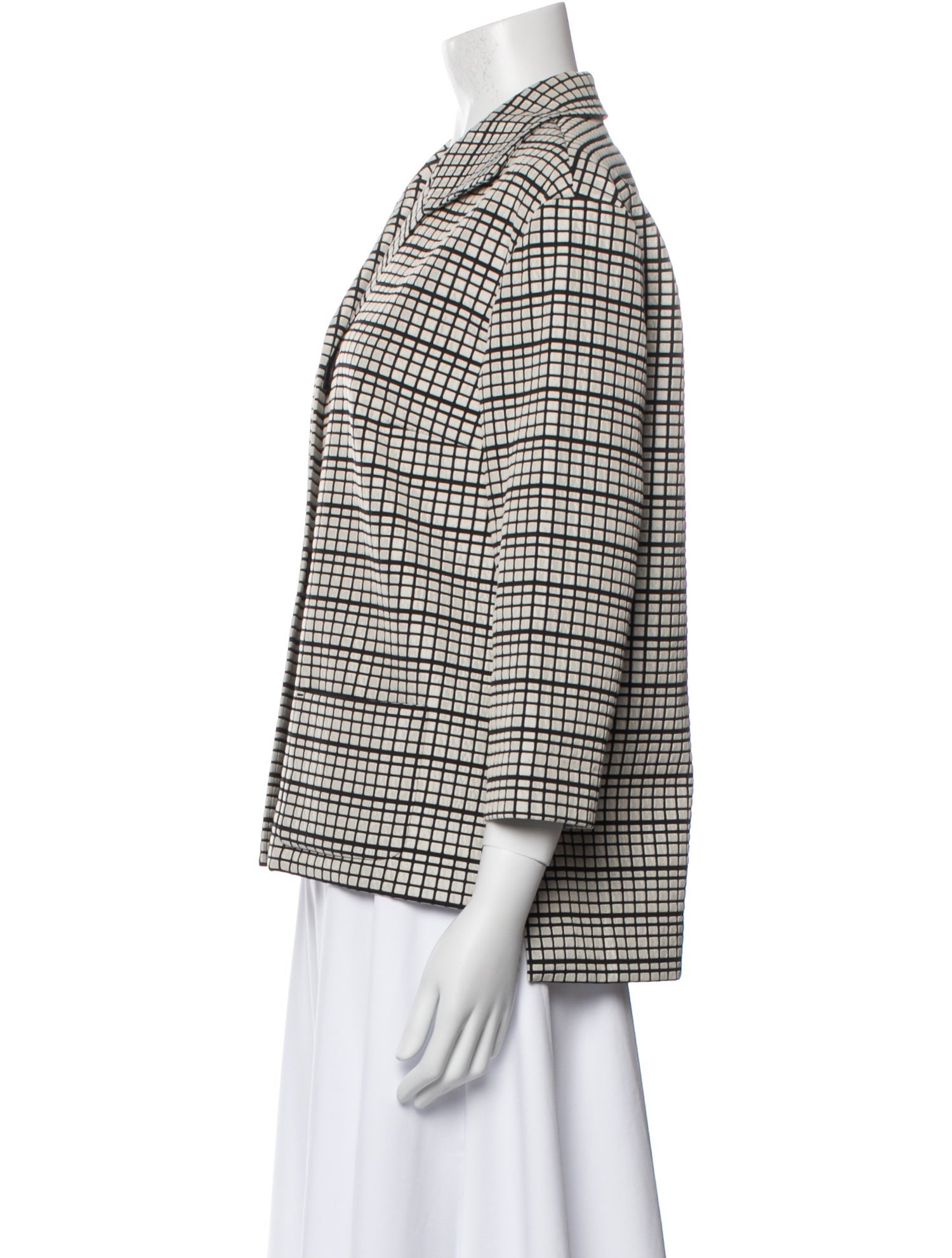 Lafayette 148 Plaid Print Blazer