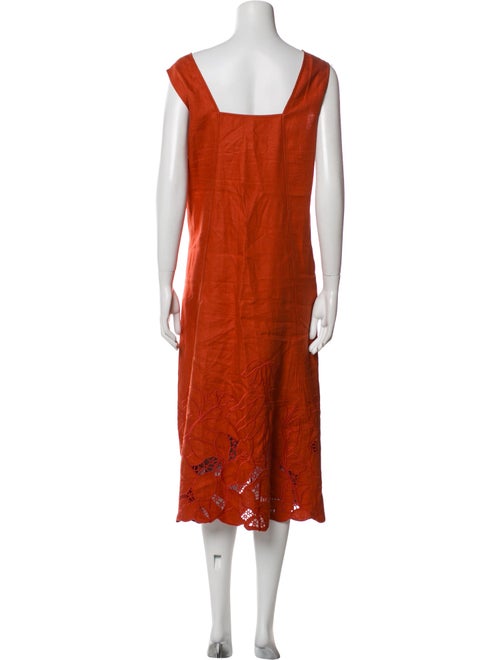 Lafayette 148 Linen Midi Length Dress