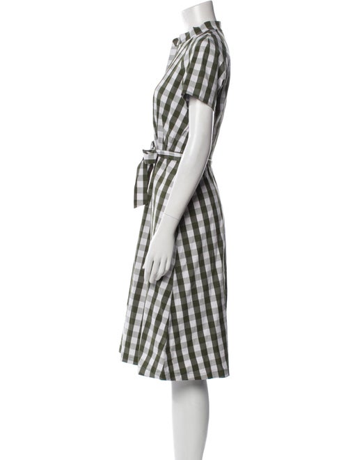 Lafayette 148 Plaid Print Midi Length Dress