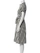 Lafayette 148 Plaid Print Midi Length Dress