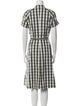 Lafayette 148 Plaid Print Midi Length Dress
