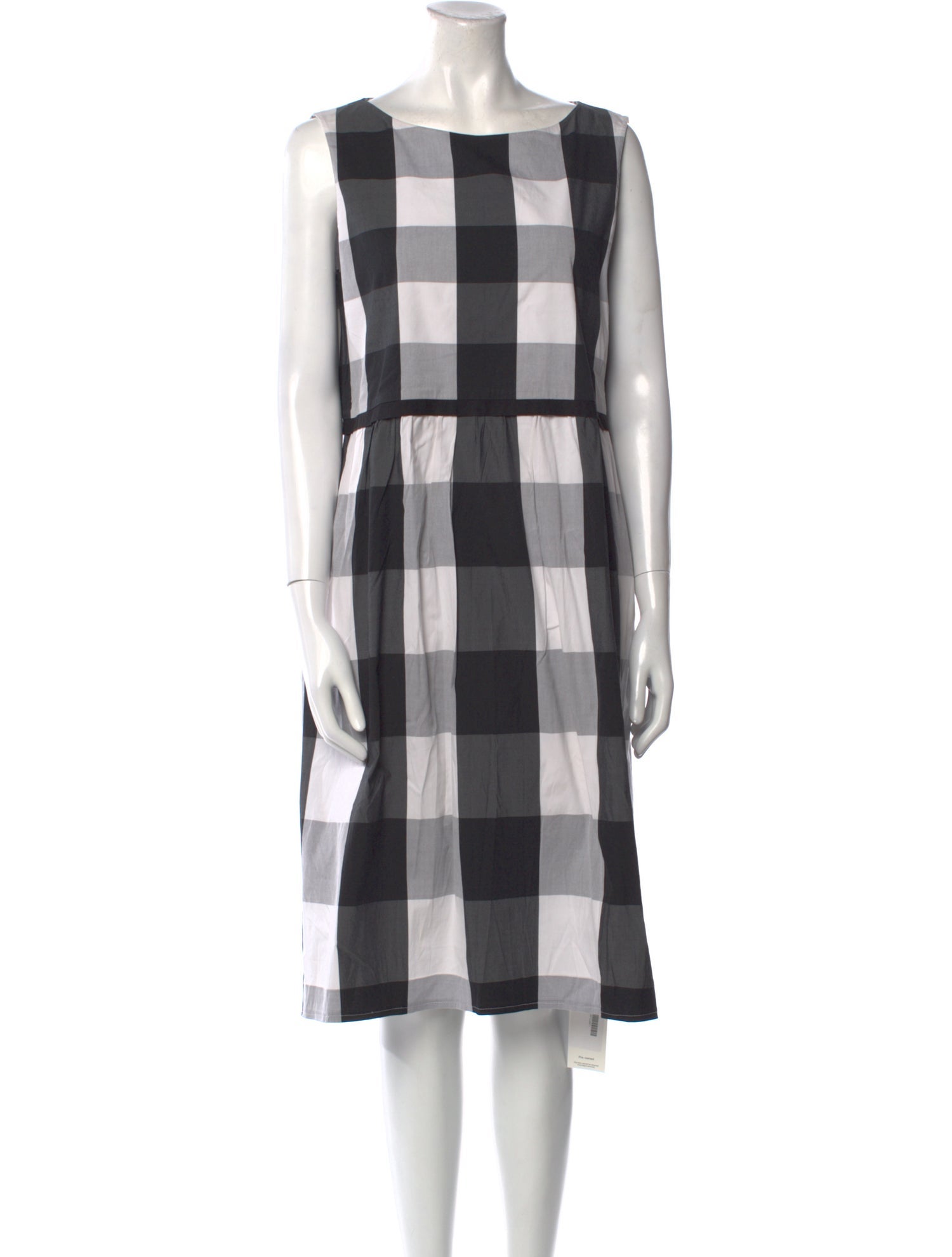 Lafayette 148 Plaid Print Midi Length Dress
