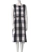 Lafayette 148 Plaid Print Midi Length Dress