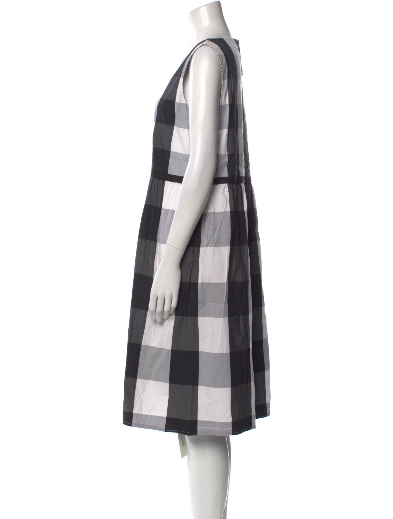 Lafayette 148 Plaid Print Midi Length Dress