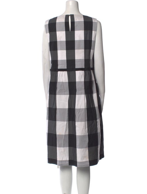 Lafayette 148 Plaid Print Midi Length Dress