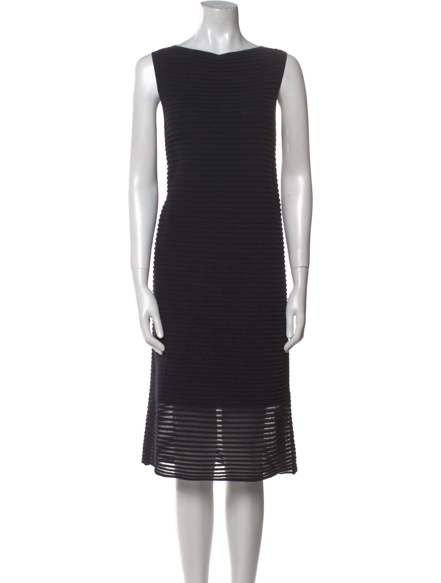 Lafayette 148 Bateau Neckline Knee-Length Dress