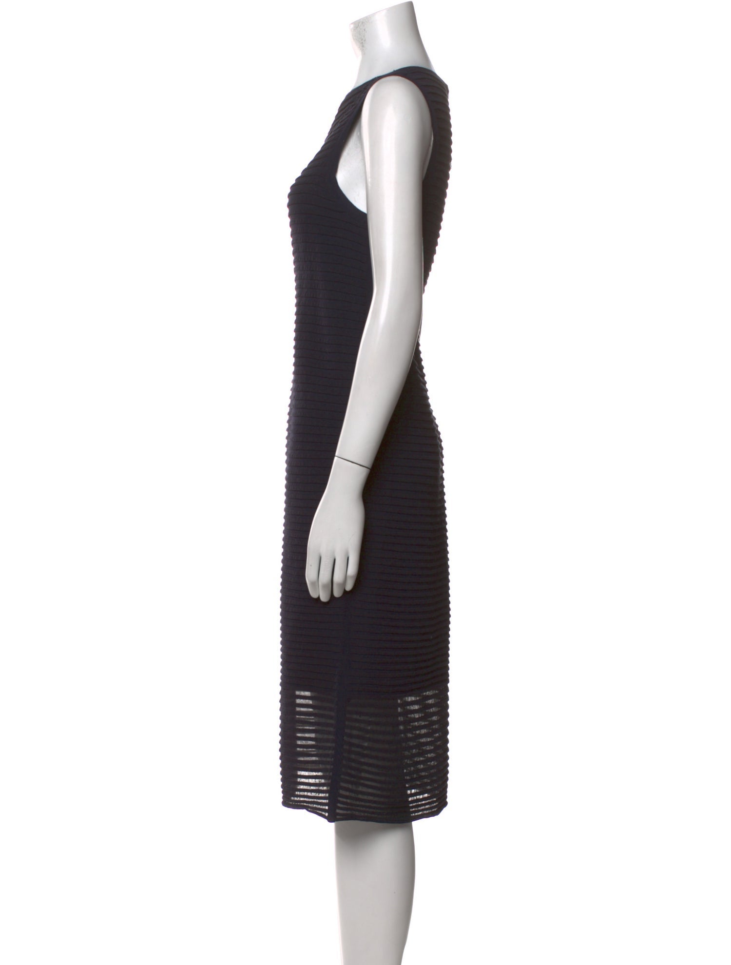 Lafayette 148 Bateau Neckline Knee-Length Dress