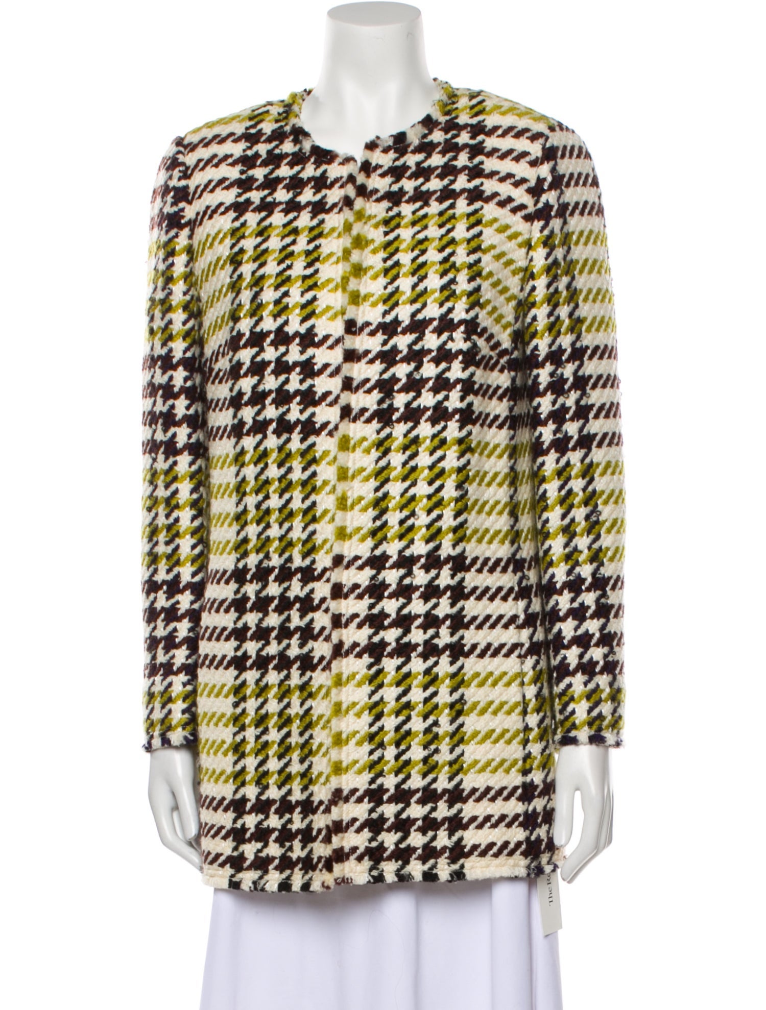 Lafayette 148 Wool Houndstooth Print Evening Jacket w/ Tags