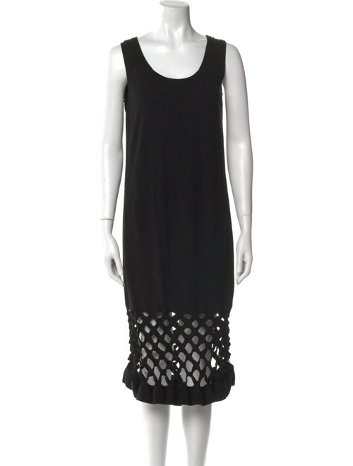 Lafayette 148 Scoop Neck Midi Length Dress