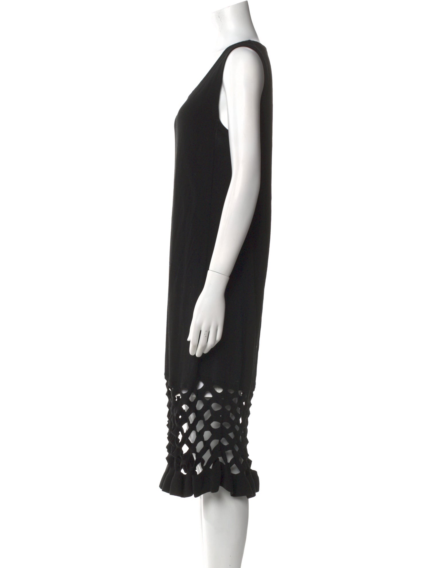 Lafayette 148 Scoop Neck Midi Length Dress