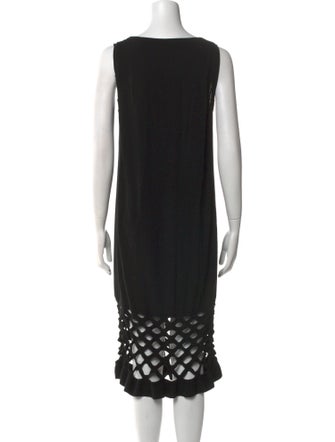 Lafayette 148 Scoop Neck Midi Length Dress