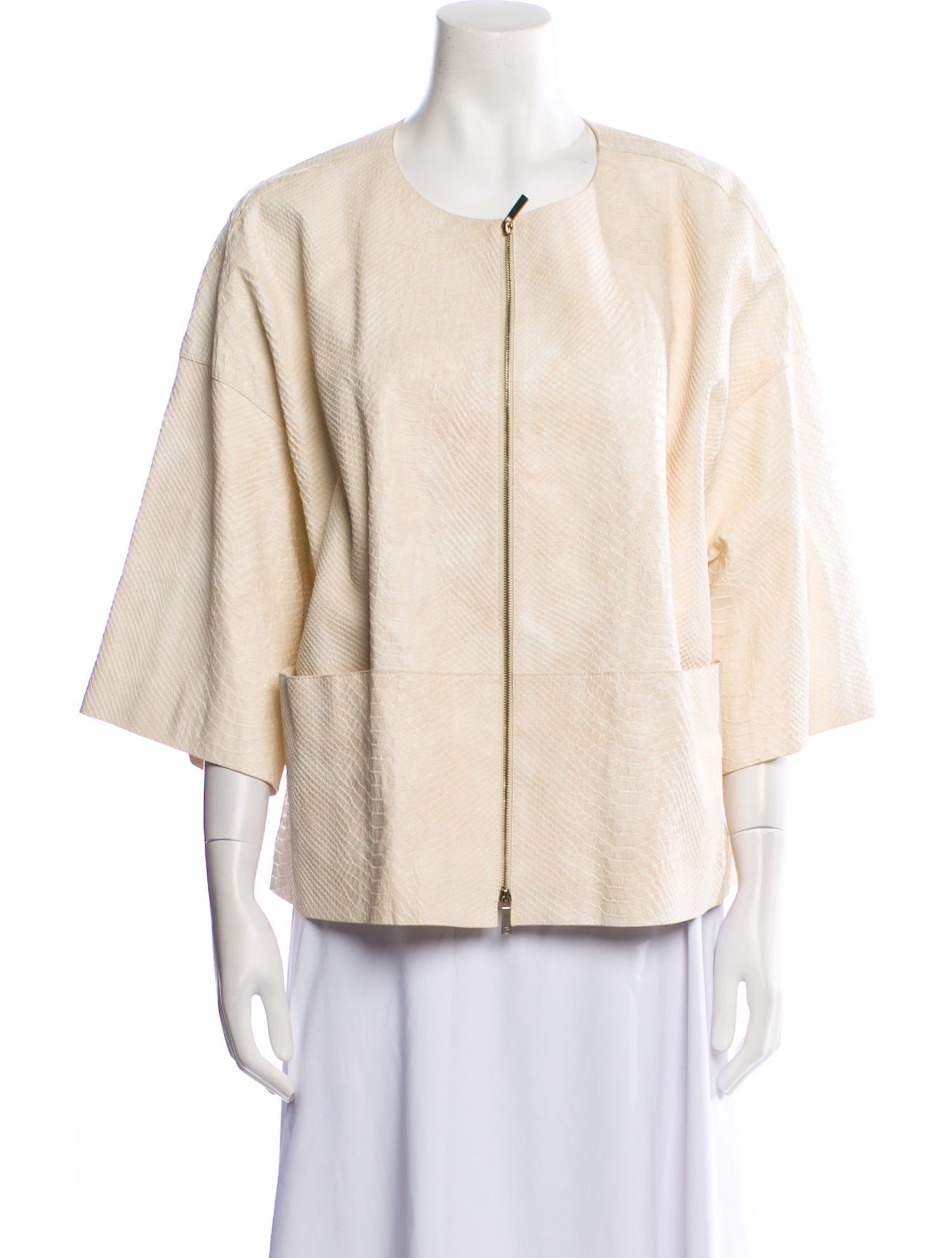 Lafayette 148 Leather Evening Jacket