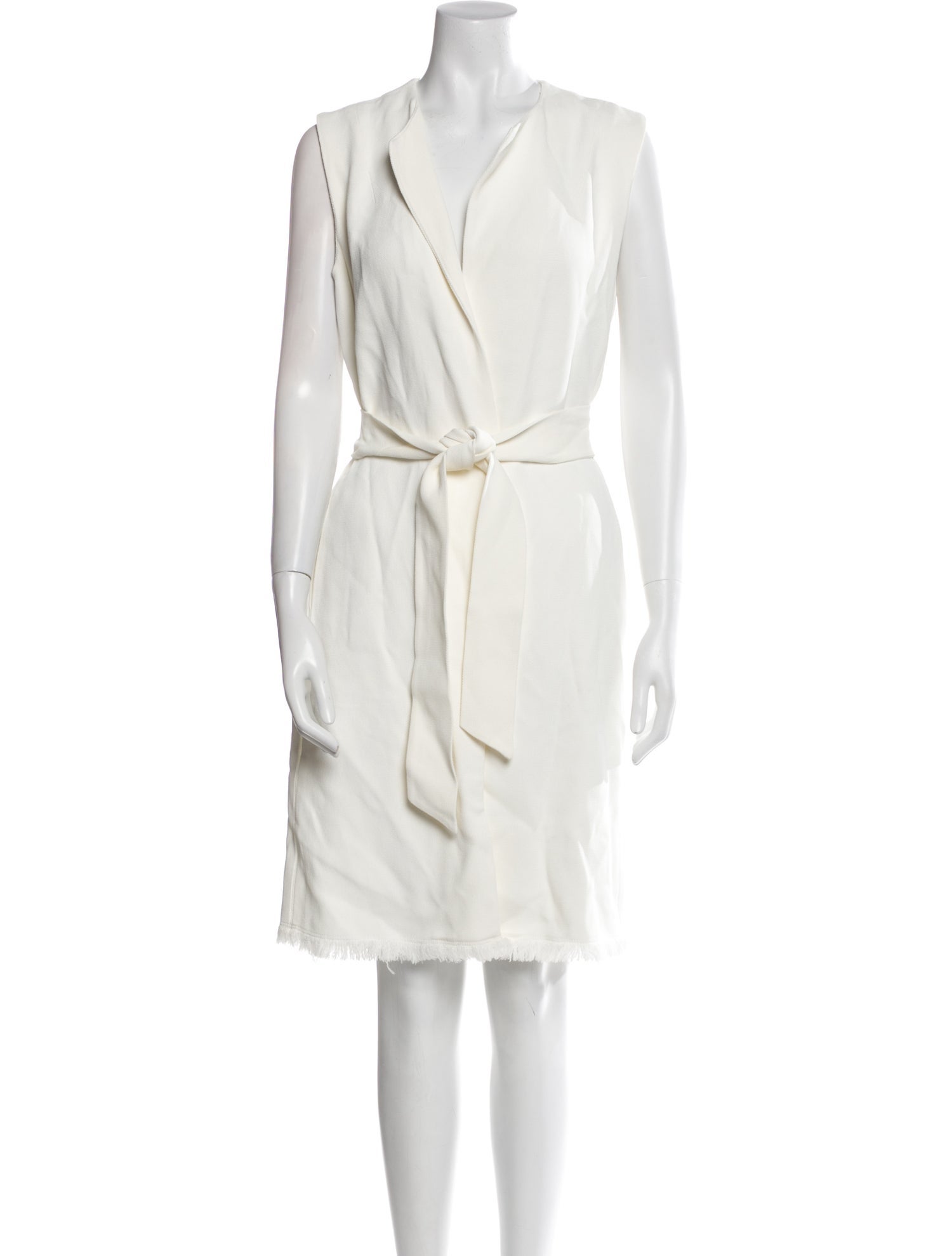 Lafayette 148 V-Neck Knee-Length Dress