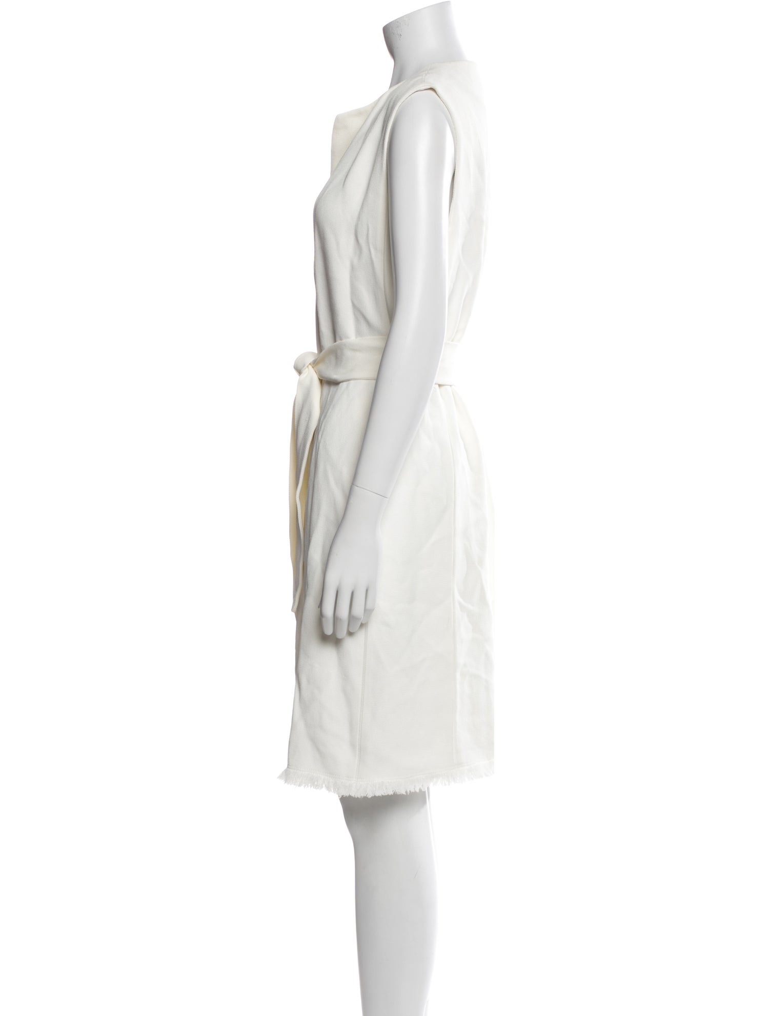 Lafayette 148 V-Neck Knee-Length Dress