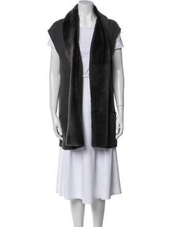 Lafayette 148 Wool Fur Jacket