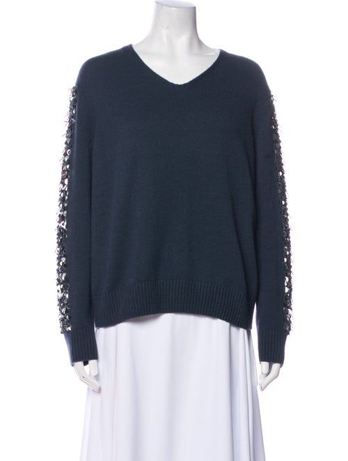 Lafayette 148 Cashmere V-Neck Sweater