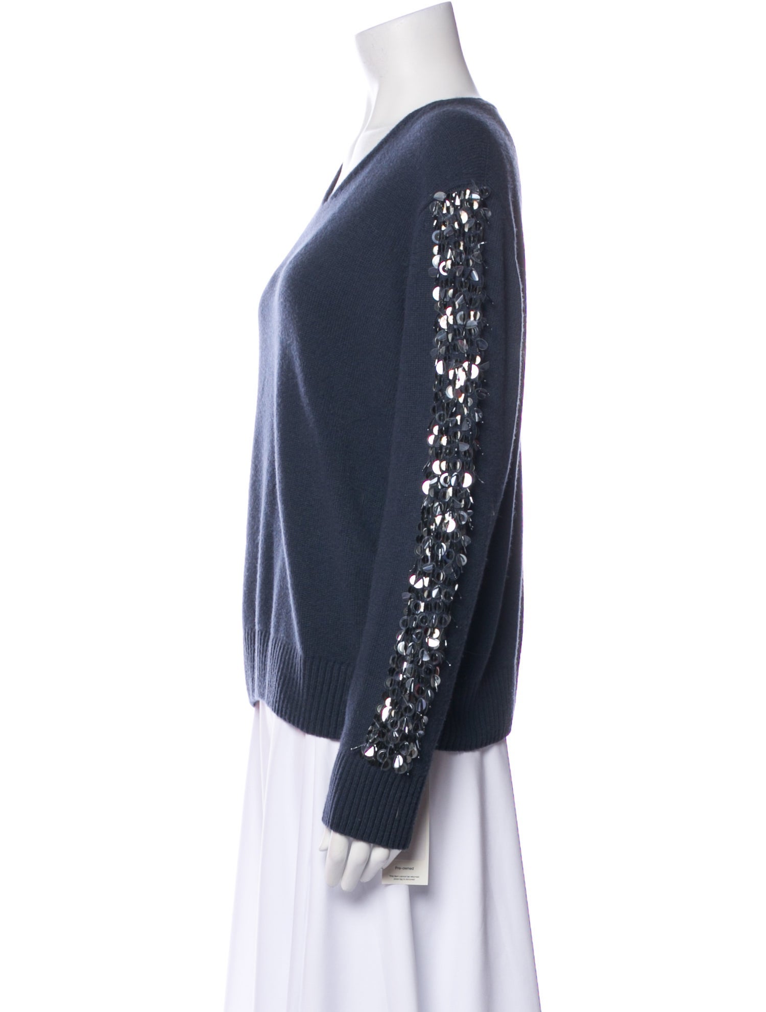 Lafayette 148 Cashmere V-Neck Sweater