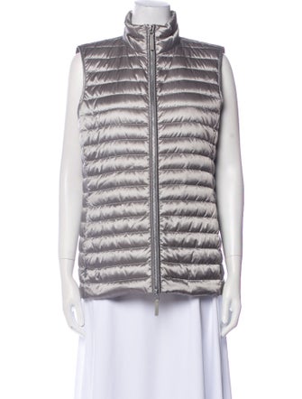 Lafayette 148 Nylon Striped Down Jacket